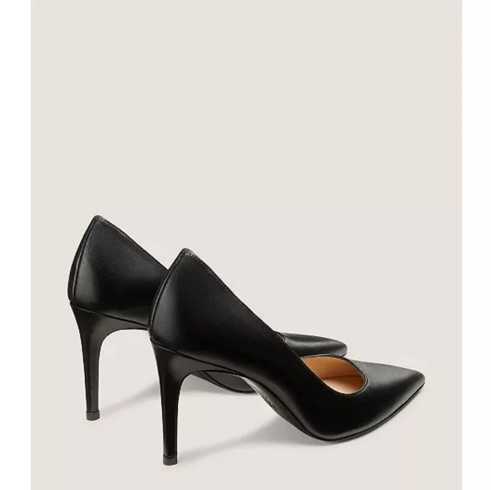 Stuart Weitzman Power 100 Stilettos In Black Size 9.5 - Picture 2 of 16